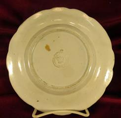 VINTAGE STAFFORDSHIRE CLEWS 7 1/2 DIAMETER STATES SERIES CIRCULAR DRIVEWAY PLATE